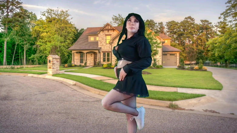 Kitty_Cross: 555 cewek gotik ini dientot sama cowok gotik di luar...