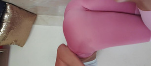 MissAnja_FH: Saya suka seluar yoga super ketat baru saya, menekankan pantat...