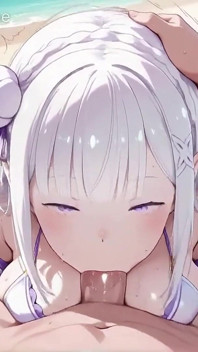 Emilia's bikini strand verleiding