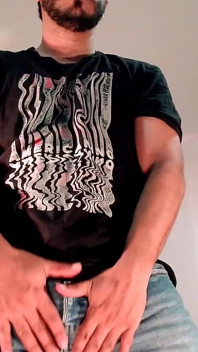 Masturbation Wearing Jeans