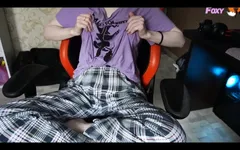 Virgin Plays with Her Nipples to Orgasm When She Is Home Alone