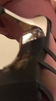 Two sexy horny friends fuck their shaved wet pussies with their hands and a dildo