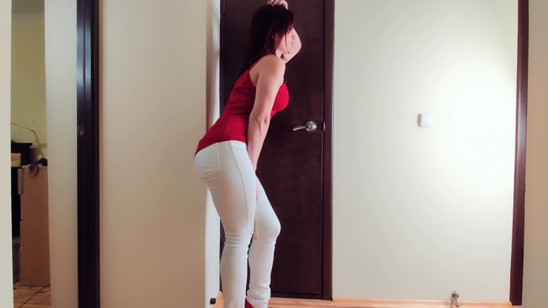 Adele Amber: Los jeans blancos están mojados,,,,,