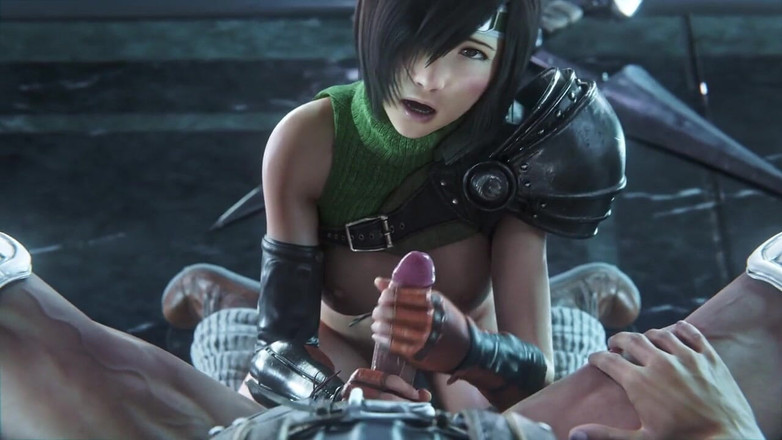 PixelAftDark: Yuffie reverzní šukání vojáka (závěrečná Fantasy 7 remake animace)