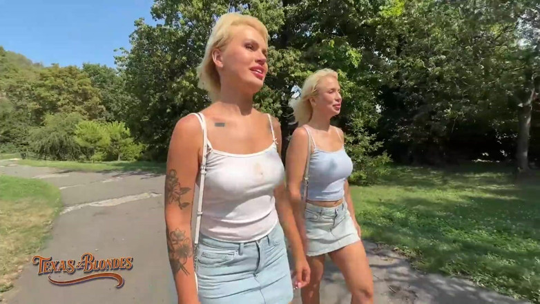 Texas and blondes: Mr. Texas Gets Park Blowjob Before Apartment Threesome Creampie!