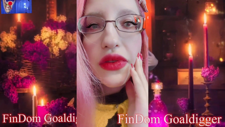 FinDom Goaldigger: Trasformazione di masturbazione per grandi labbra rosse