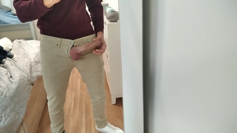 Elvissc: Amateur-mann wichst großen schwanz sehr hart und venous, bevor er...