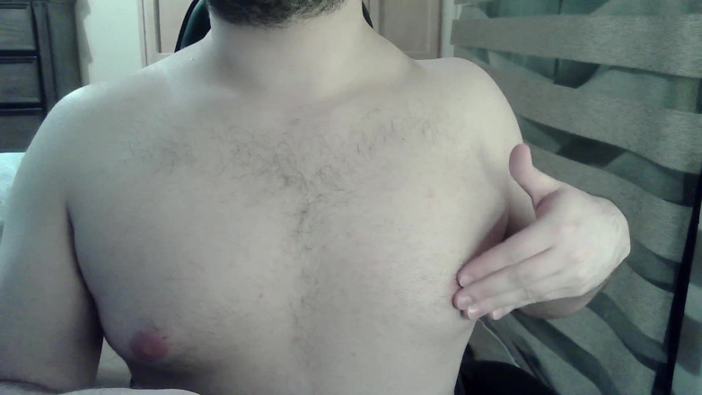 Himbo_Fox: Camboy musclé fléchit ses muscles et s’accroupit
