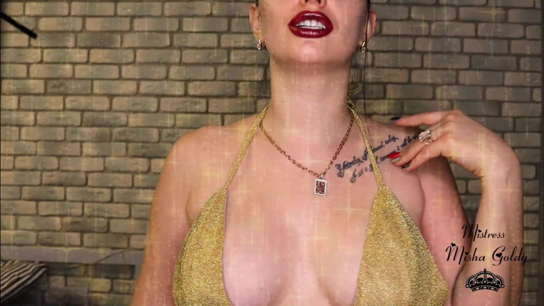 Goddess Misha Goldy: 点击，点击，点击我的剪辑！你对我的剪辑瘾君子上瘾了