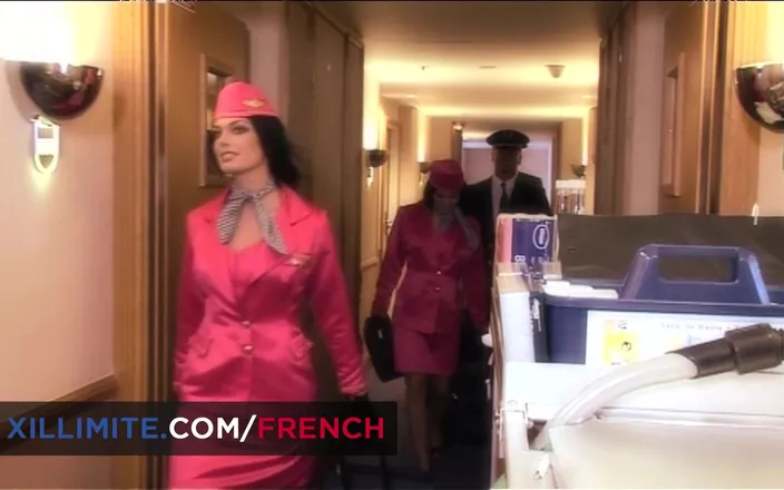 French girls at work: Orgy Between Crew Members