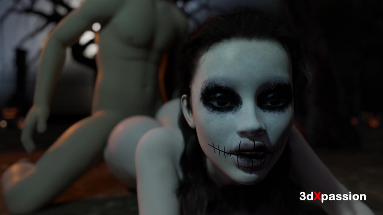 3dxpassion: Halloween a terra nuda - Delizia del campo di zucche: segreto