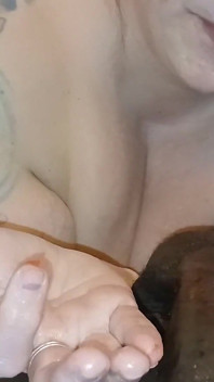 Lucky Gurl Inkdup - Best Fruit Roll up Blowjob with a Huge Cumshot