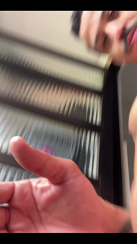 Masturbating