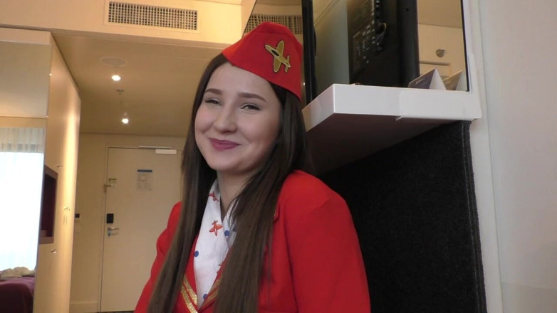 FakeflightAgent: Russian Teen Air Hostess Cherry Creampied