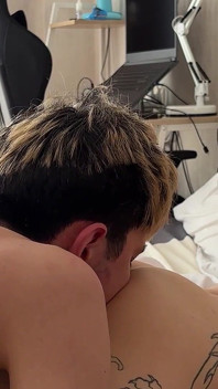 Iwoke up My Friend with a Blowjob, His Cock Got Hard Instantly, Deepthroat and Tight Twink Ass Fuck