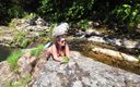 ExpressiaGirl Blowjob Cumshot Sex Inside Fuck Cum: MILF Sunbathing on a Nudist Beach in the Forest