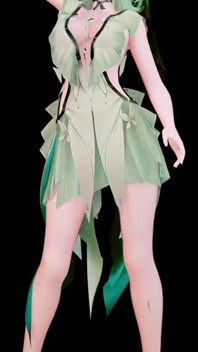 Wuthering waves, küstenkeeper ausziehen, tanz, hentai sagen so Song vertikaler bildschirm mmd 3D weiche grüne haare farbe bearbeiten smixix