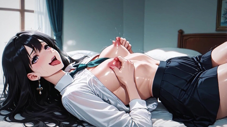 Croft Tits: Une Belle Sexy Planture Massant Des Seins Excités