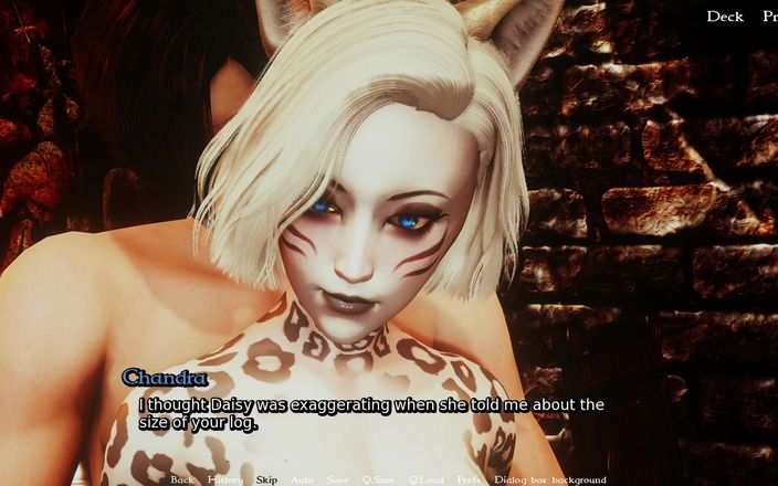 NSFW Gaming: Девушка-кошка волшебно подзарядывается, растирая ее сиськи повсюду (furrhouse Ch16p5)