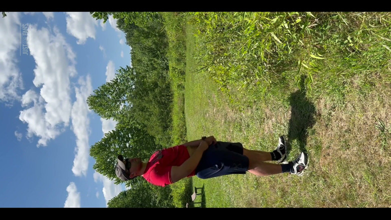 mascbeef95: Half Strip and Piss at at the Park After a...