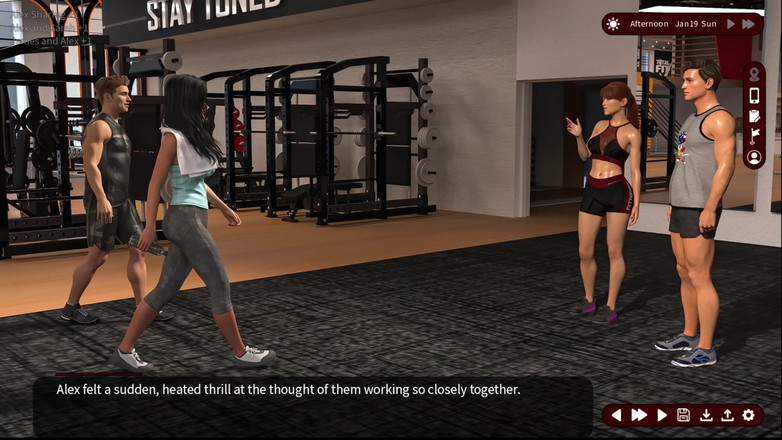 Johannes Gaming: Šepoty touhy 14 Sarah a Alex si užily svůj čas v tělocvičně