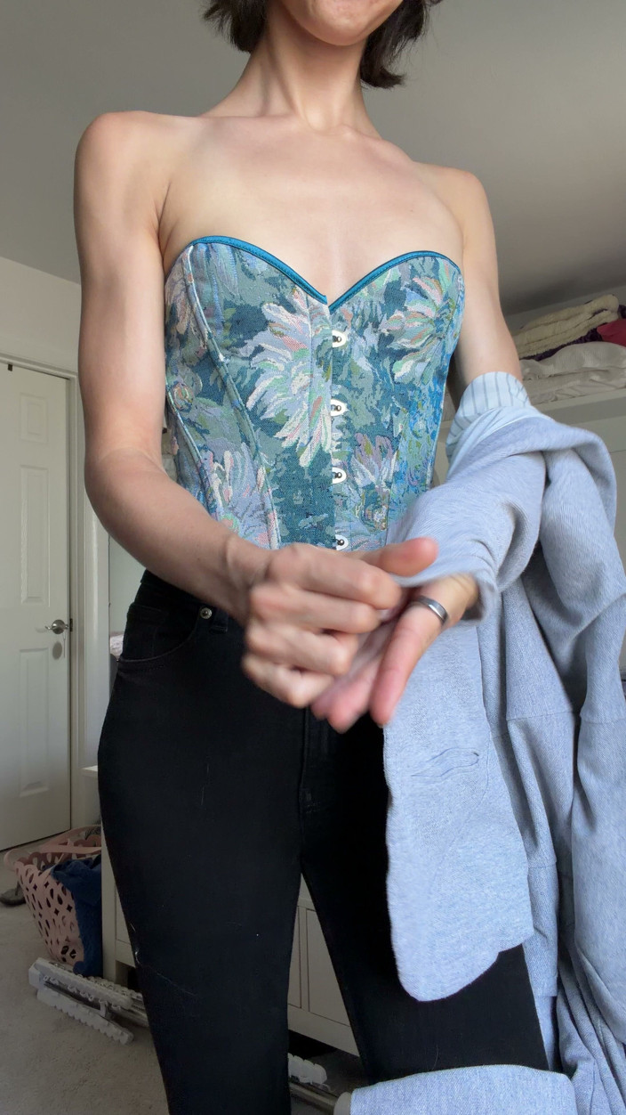 Ms_Emmy_Lynn: Sfw Corset Jeans Seksowny strój biznesowy