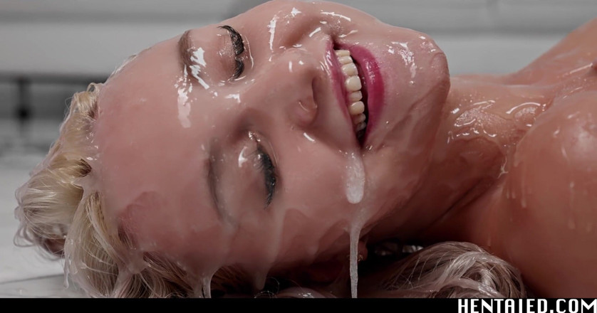 Hentaied: Real life hentai - Marylin Sugar masturbación extrema con lechazo completo