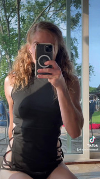 Eva Summers May 2025 Tiktok Sexy Shein Dress