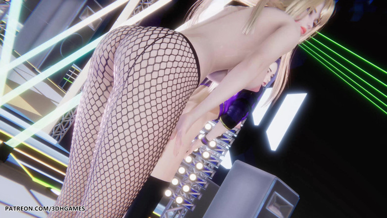 3D-Hentai Games: Red Velvet - Russian Roulette Ahri Evelynn Akali Sexy Striptease League...