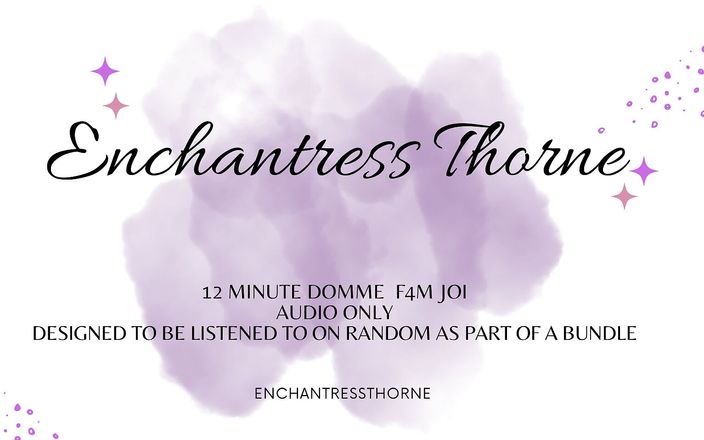 Enchantress Thorne: Femdom, coaching masturbatoire 1 sur 12