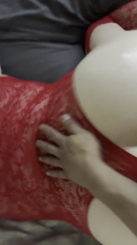Horny Mature Neighbor Sexy Red Lingerie