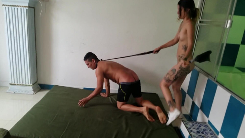 Femdom Austria: Amateur pet training Part 1