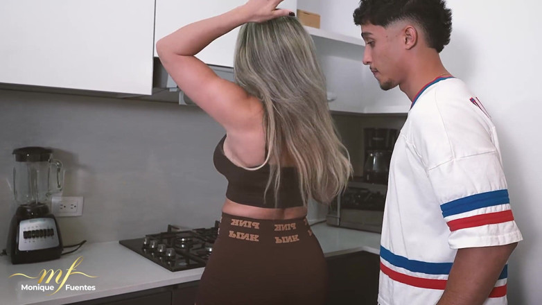 Monique Fuentes: Stepson with a Big Cock Gets Fucked by His Cuckolded...