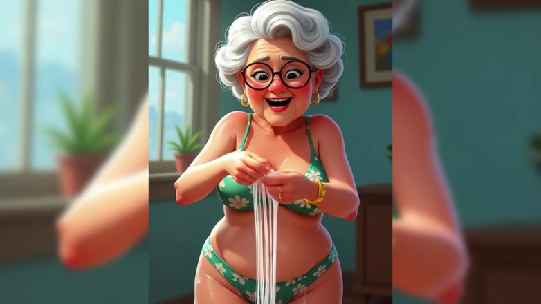 AI Porn: Nenek animasi lengket berantakan