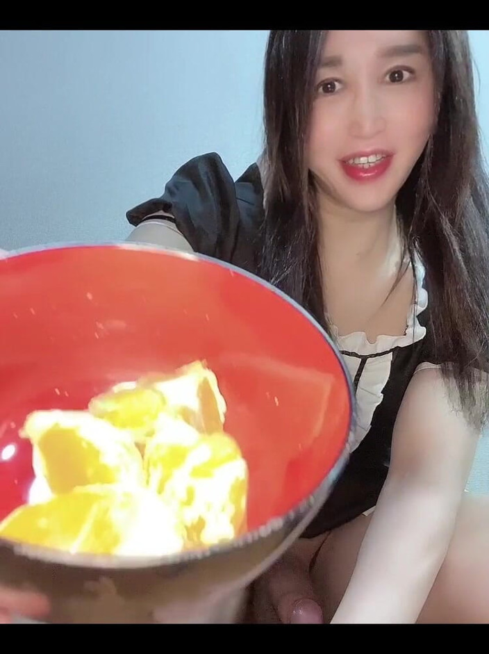 TS Shizuka: Người giúp việc chuyển giới xuất tinh xi-rô trên quýt