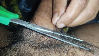 New Nepali Video. Shaving Dick Hair