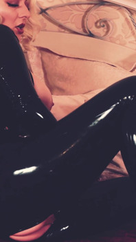 Latex Rubber Fetish Video with Big Ass and Perfect Natural Tits MILF