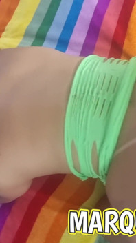 Me follé el culo de la camgirl antes del show