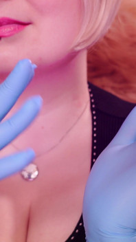 ถุงมือยางพยาบาลเฟติช 2 ชั้น Arya Grander Asmr ไม่โป๊
