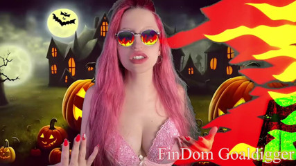 FinDom Goaldigger: Transformacja w Halloween usunięte kutas maminsynek