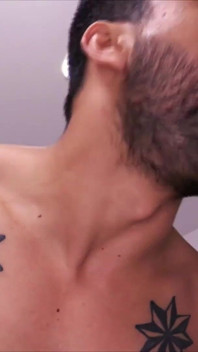 Masturbating Watching a Huge Cock
