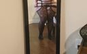 Big beautiful BBC sluts: Posing in Sexy Laundry Striptease