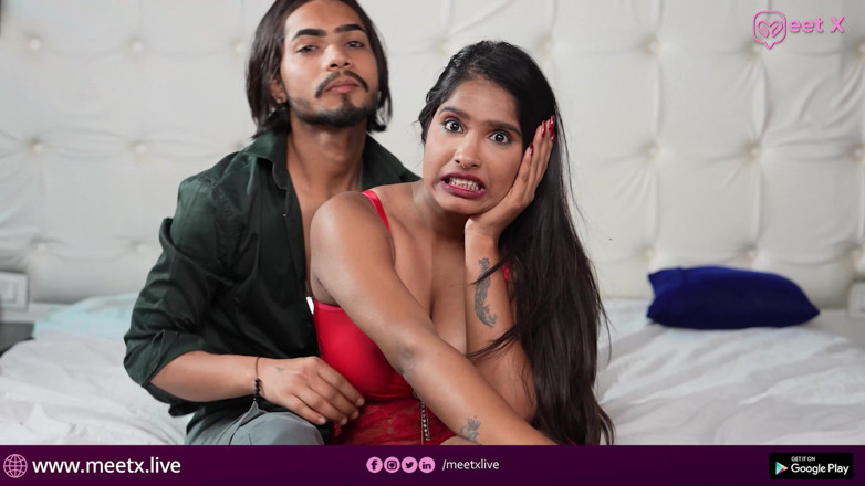 MeetX: Fată frumoasă indiancă excitată futută cu un băiat desi