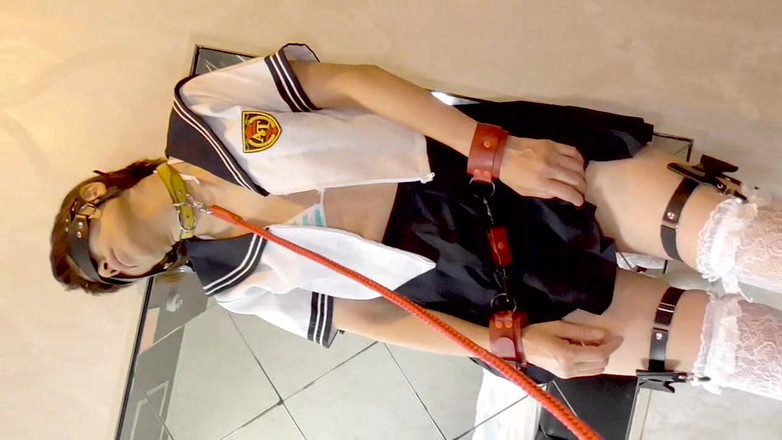 hiro_mayu_couple_jp: Mayu no63, gırtlağına kadar alma, çizgili külot denizci kıyafetleri, anal kuyruk