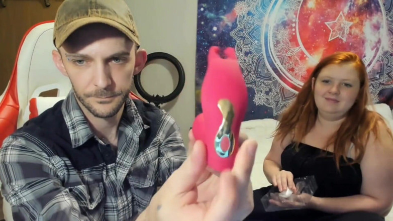 Sin Spice by Sophia Sinclair and Jasper Spice: Animour panty dildo unboxing and masturbation