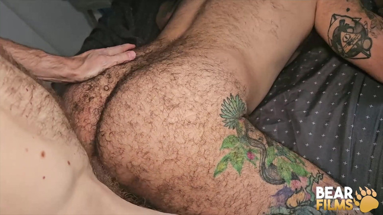 Bear Films: Bearfilms geile Bo Bailey neukt Halim Wolf harige kont zonder...