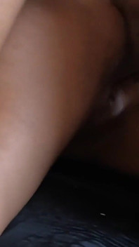 Skinny Ebony Riding a Hung Bodybuilder