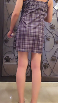 Shemale Ting Xuan Masturbates Anally at the Hotel Entrance.