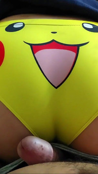 I Rubbed My Roommate's Cock with My Cute Panties to Make Him Horny
