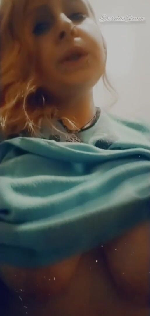Estrella Steam: Smoking in pajamas and playing with my tits